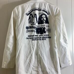 1978 AEROSMITH SANTANA FOREIGNER California Jam 2 coat blazer jacket 35S SHORT